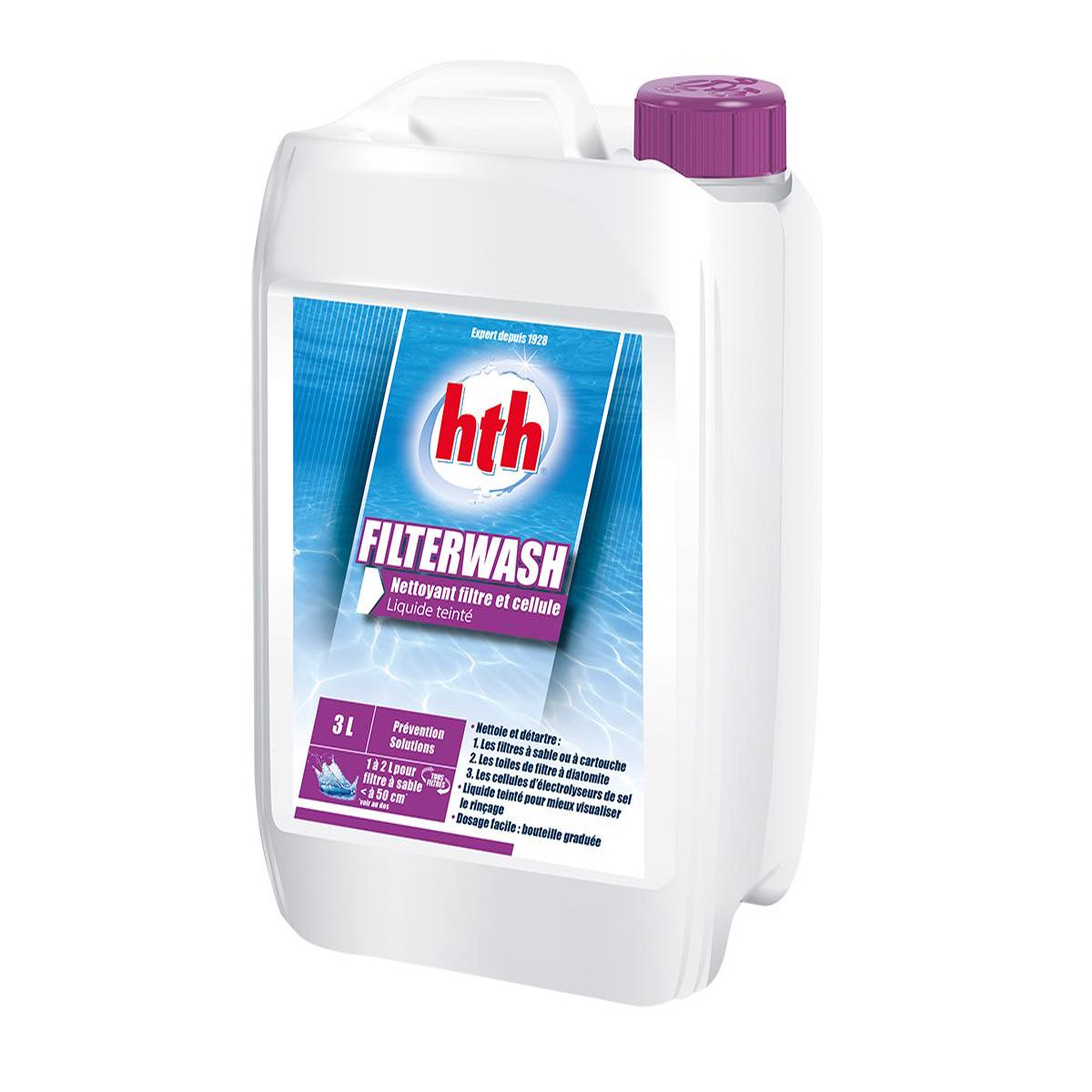 Voir la diapositive 2 : HTH Nettoyant filtre à sable filterwash 3 l - hth