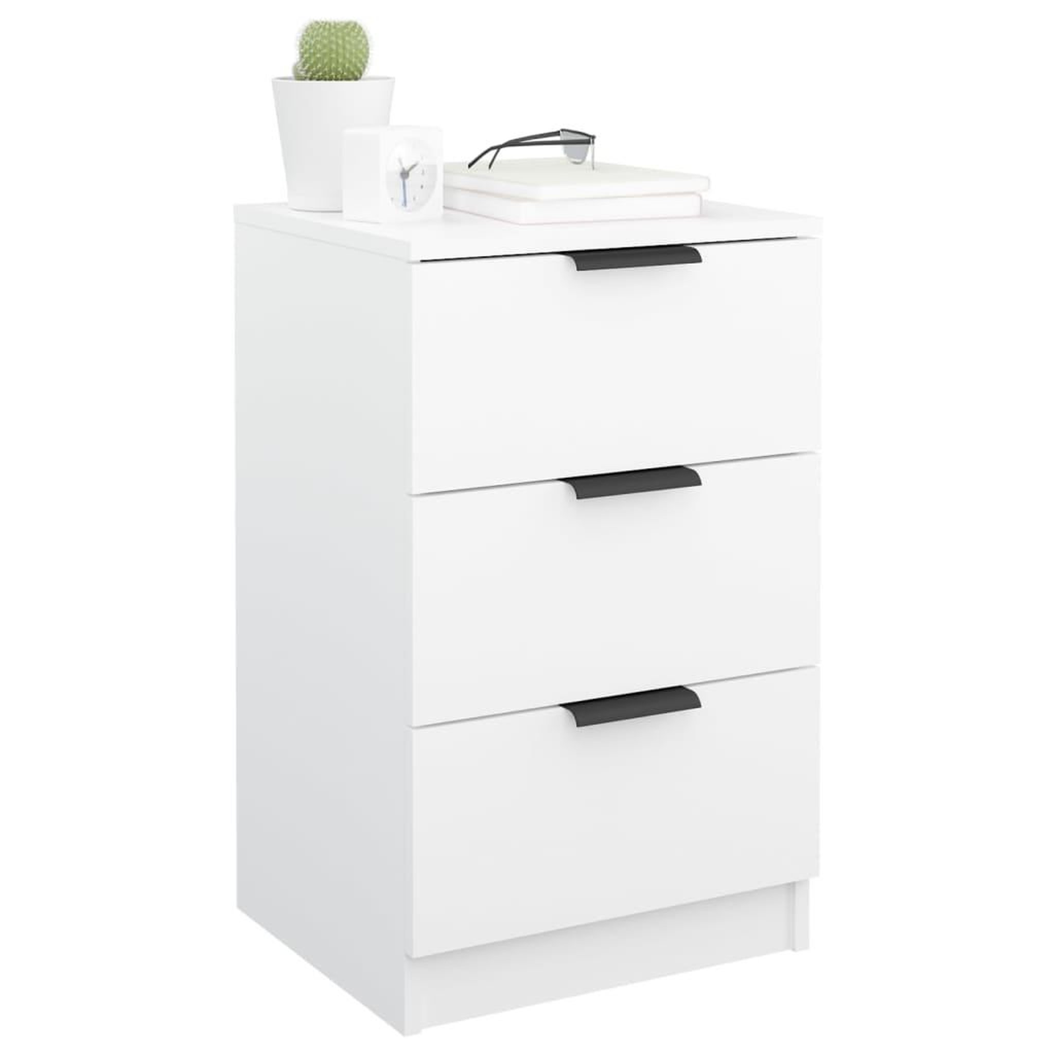 Voir la diapositive 5 : VIDAXL Table de chevet Blanc 40x36x65 cm
