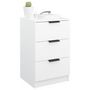 Voir la diapositive 5 : VIDAXL Table de chevet Blanc 40x36x65 cm
