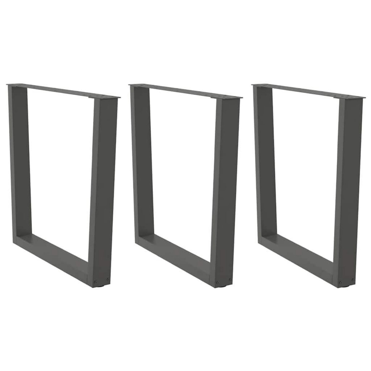 VIDAXL Pieds de table a manger forme de V 3 pcs 90x(72-73,3) cm acier
