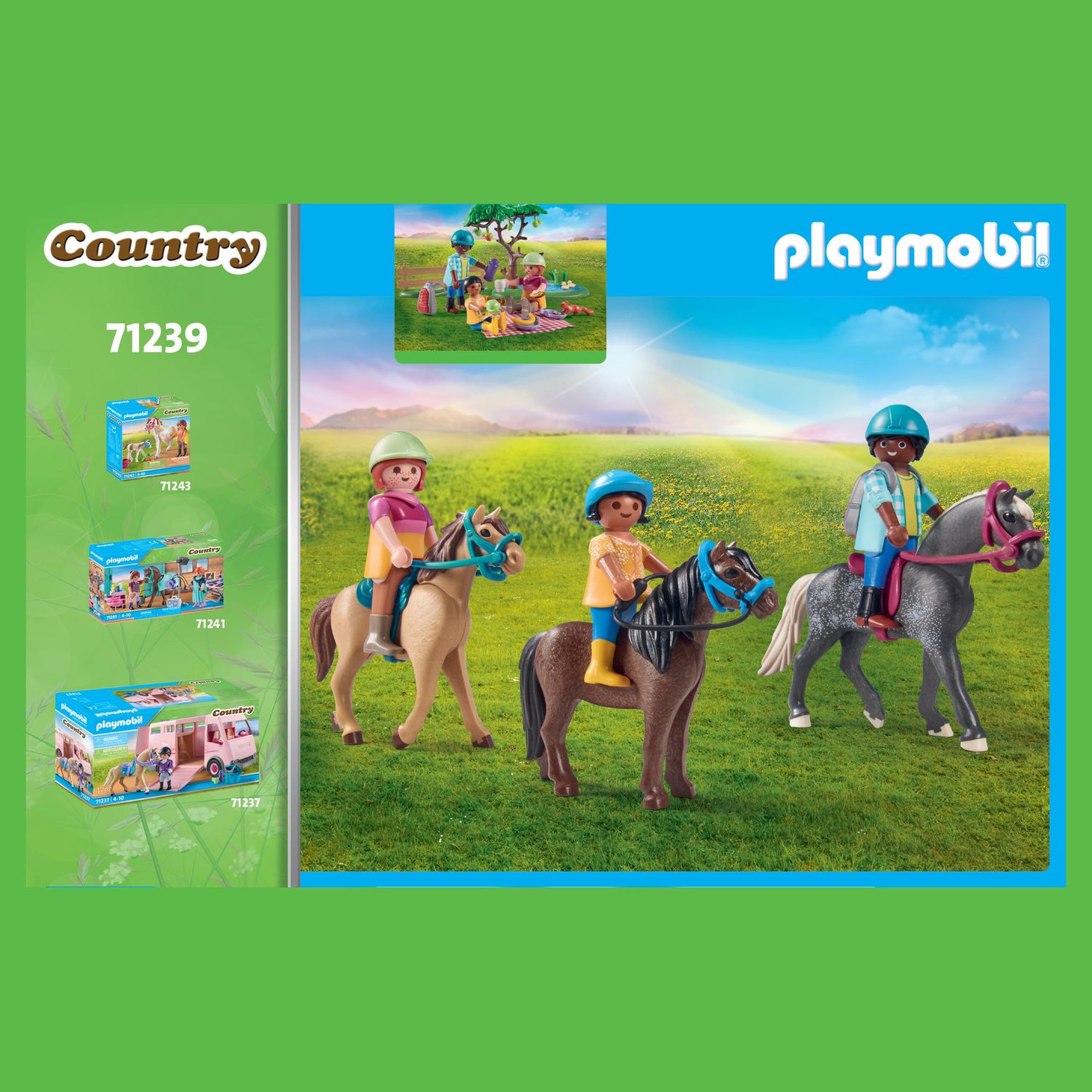 Voir la diapositive 5 : PLAYMOBIL 71239 - Cavaliers Chevaux 