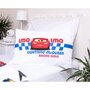 CARS Cars Disney Racing - Parure de Lit Bébé Coton - Housse de Couette 100x135 cm Taie 40x60 cm