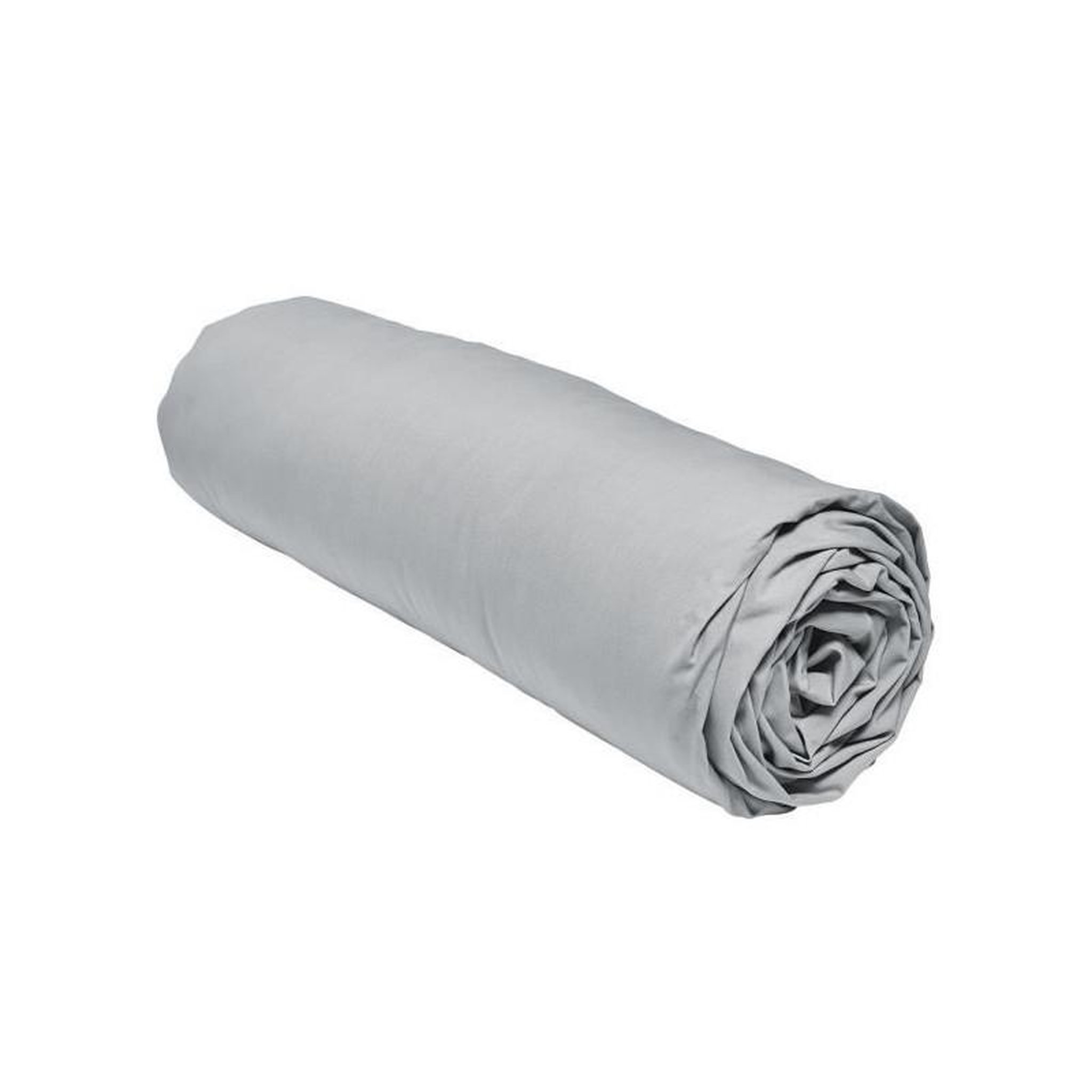 Today Drap housse TODAY Prestige - 140 x 200+30 cm - 2 personnes - 100% Percale de coton uni - Acier