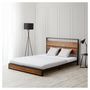Voir la diapositive 2 : HomeStyle4U Lit en métal bios avec matelas140x200