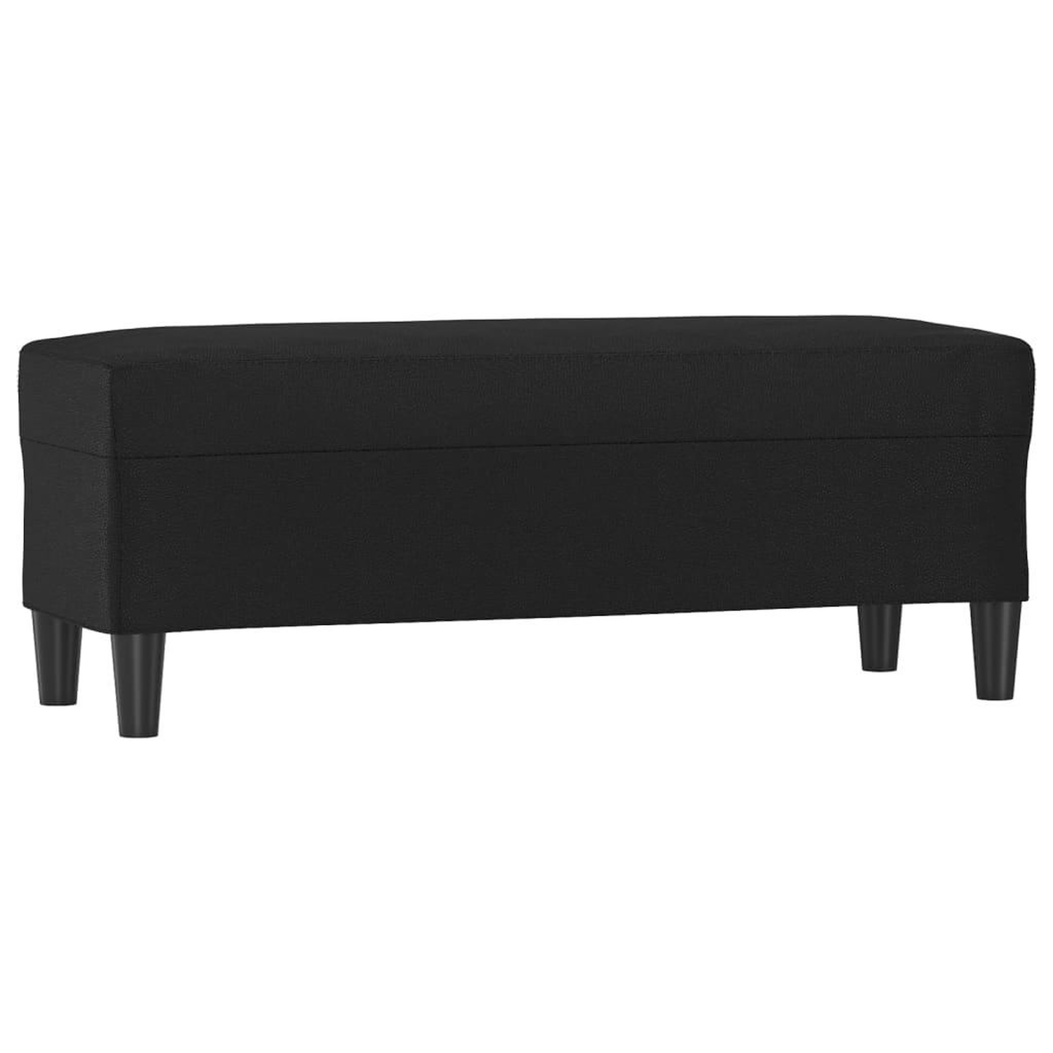 Voir la diapositive 2 : VIDAXL Banc Noir 100x35x41 cm Similicuir
