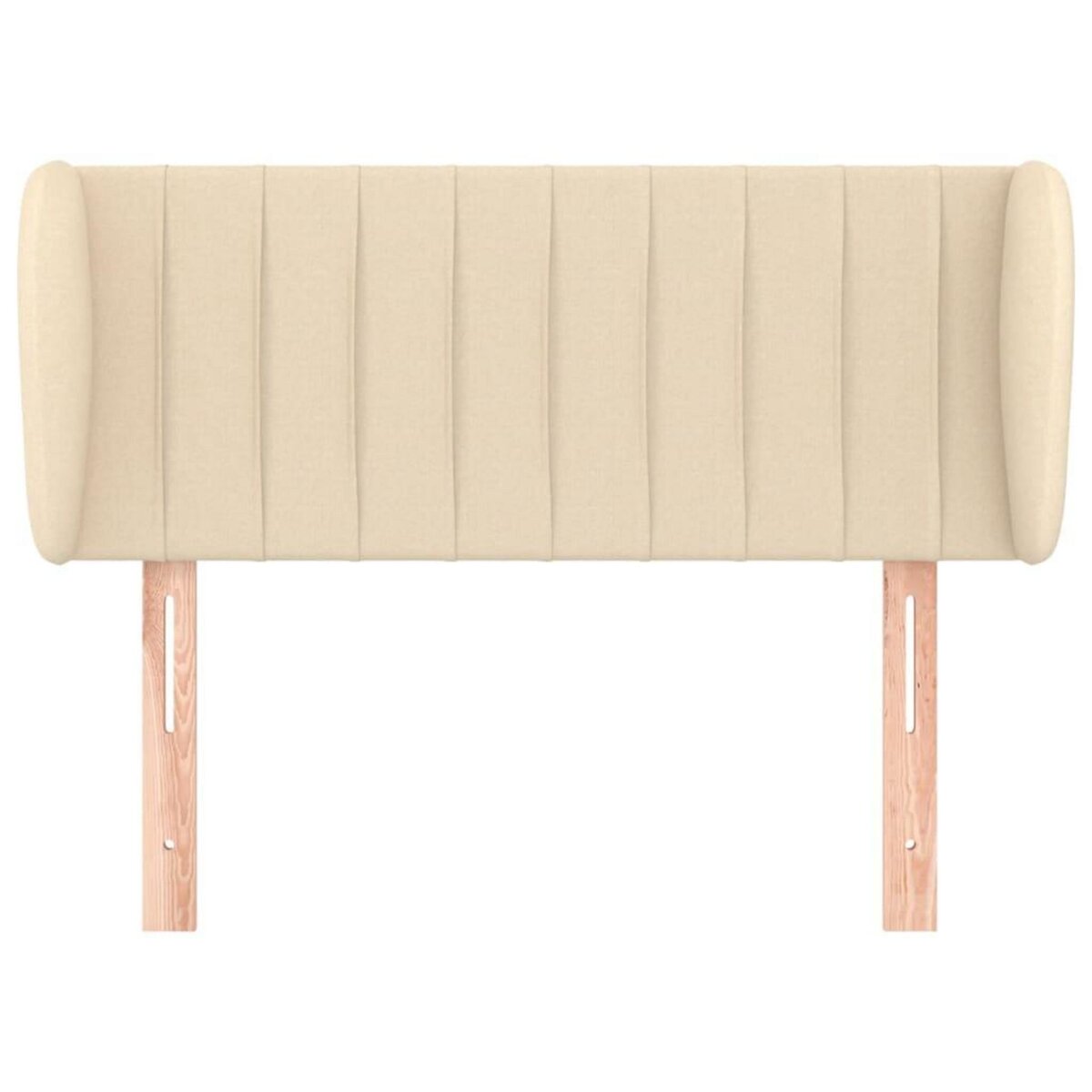 VIDAXL Tete de lit avec oreilles Creme 103x23x78/88 cm Tissu