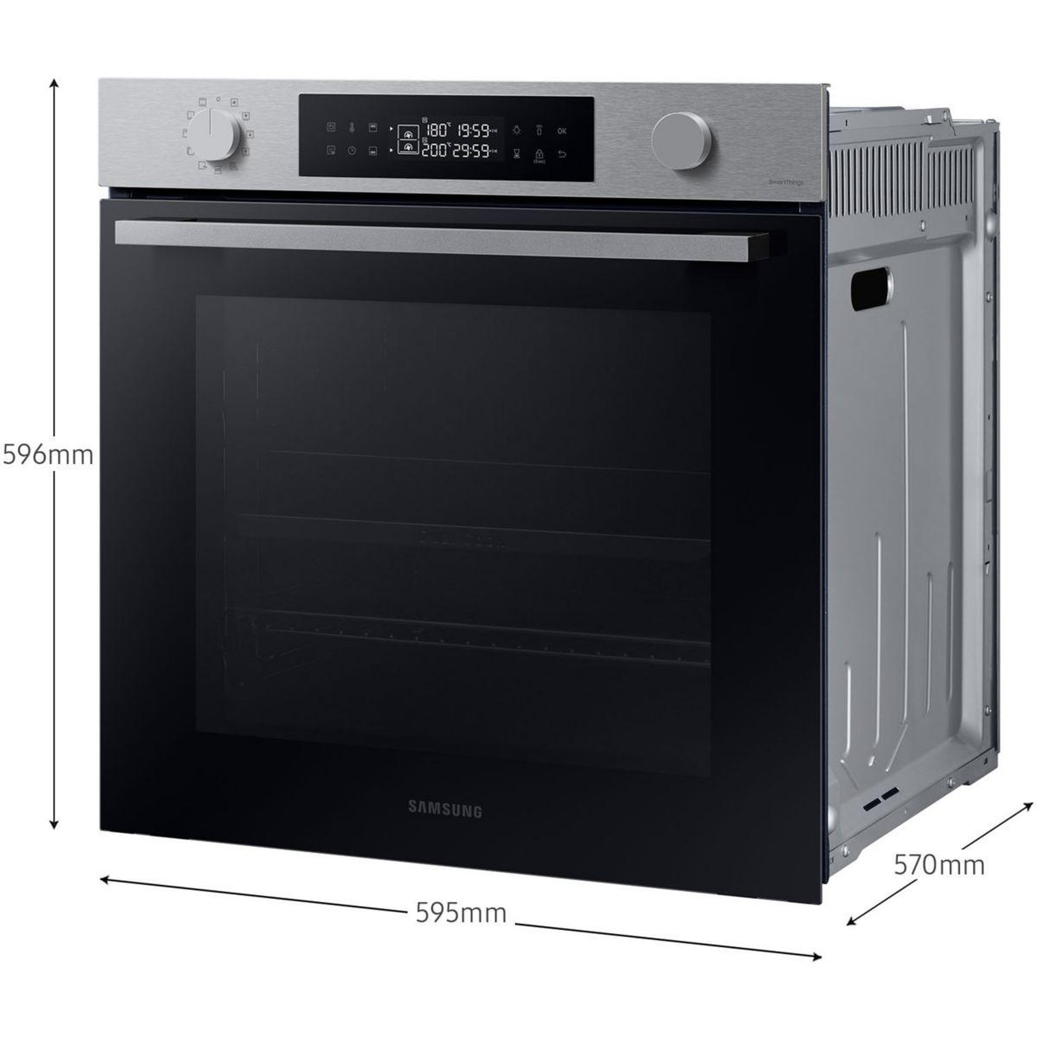 Voir la diapositive 3 : Samsung Four encastrable nv7b44503as - pyrolyse - double cavité - chaleur pulsée - porte froide - série 4