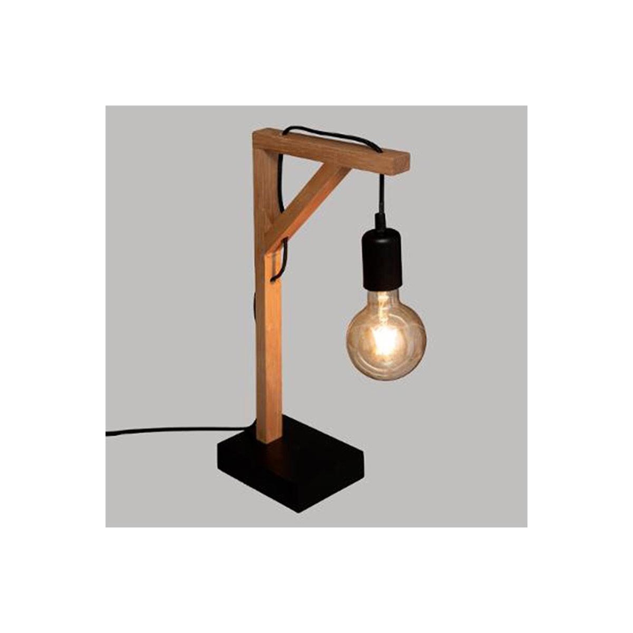 Voir la diapositive 2 : ATMOSPHERA Lampe à poser design  wild  46cm noir & naturel