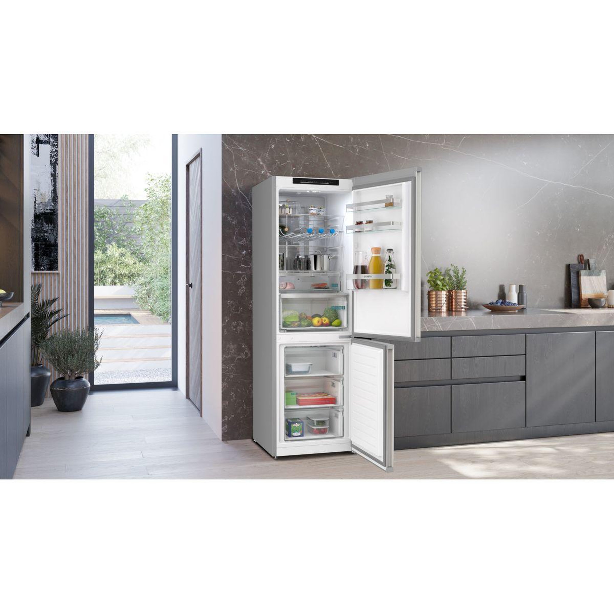 Voir la diapositive 4 : Siemens Réfrigérateur combiné kg36nvibg