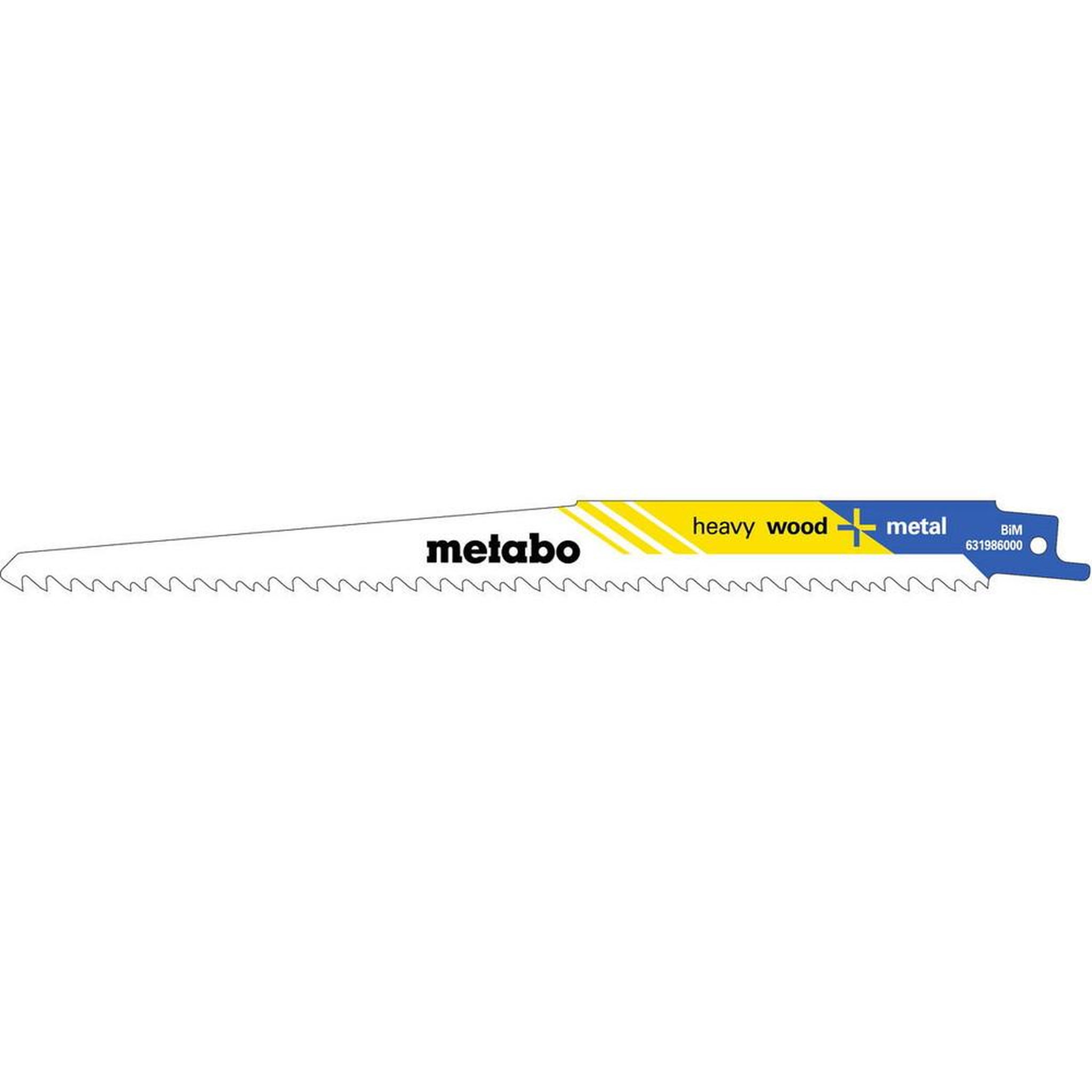 METABO SAS 5 lames de scie sabre « heavy wood + metal » BiM - 225 x 1,25 mm