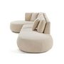 Voir la diapositive 5 : LISA DESIGN Santorini - canapé modulable d'angle gauche - 5 places - en tissu texturé