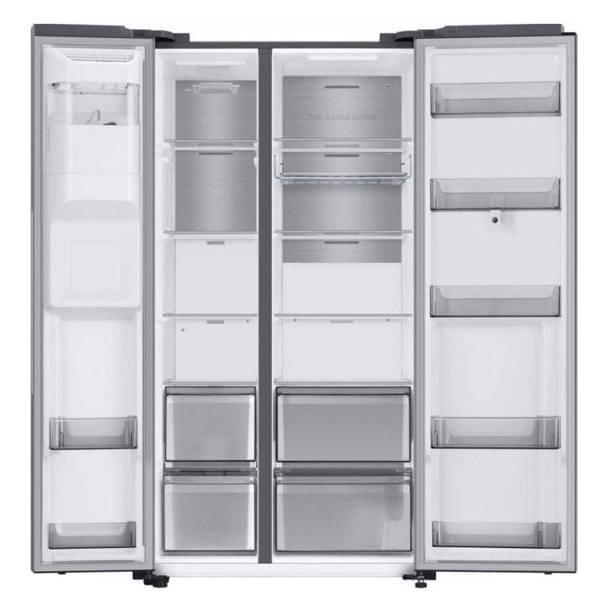 Samsung Réfrigérateur américain 91cm 633l nofrost - rs6ha8891sl