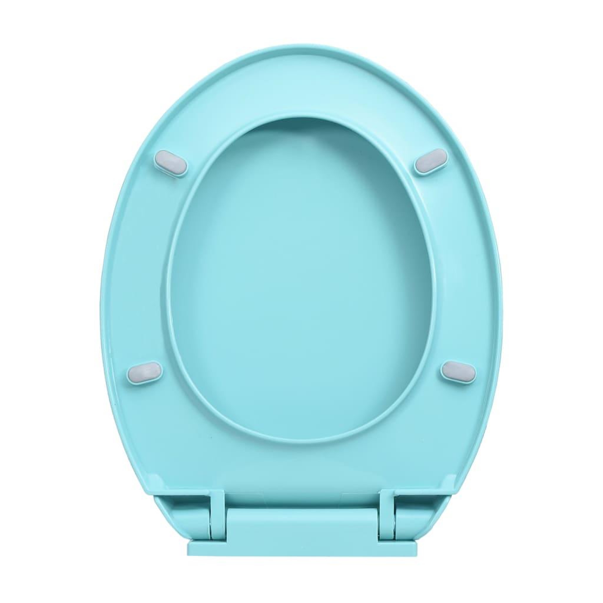 Voir la diapositive 5 : VIDAXL Siege de toilette a fermeture en douceur Vert Ovale