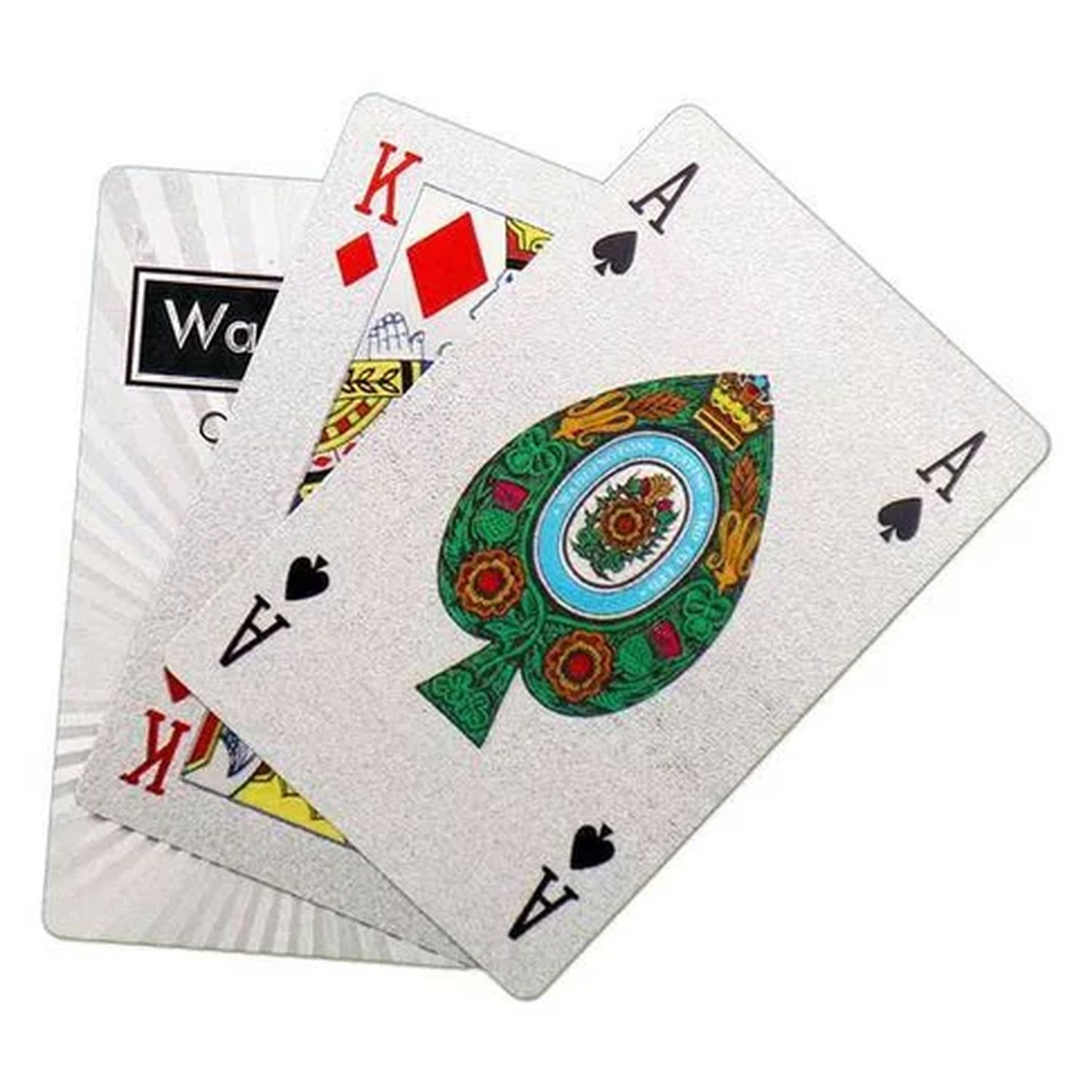 Voir la diapositive 4 :  WINNING MOVES Jeu de 54 cartes Argent
