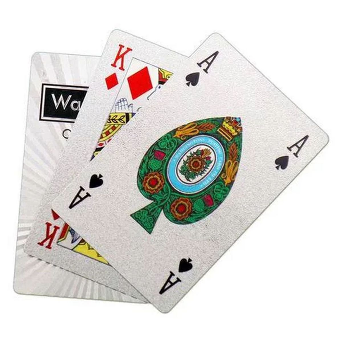  WINNING MOVES Jeu de 54 cartes Argent