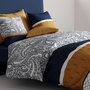 Voir la diapositive 3 : ATELIER DU COTON Parure housse de couette 100% coton 57fils dakota