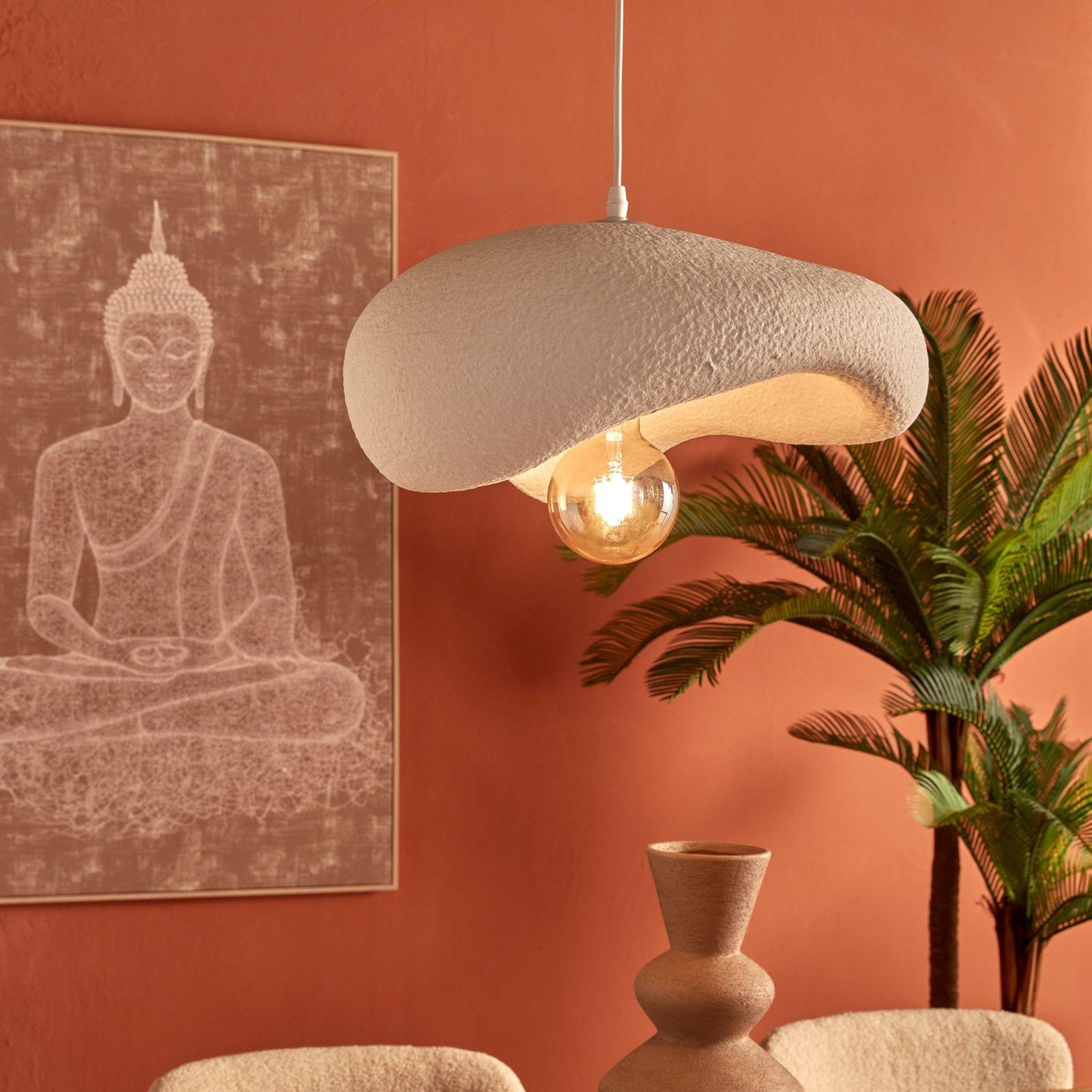 Voir la diapositive 2 : ATMOSPHERA Suspension forme organique teiva - blanc