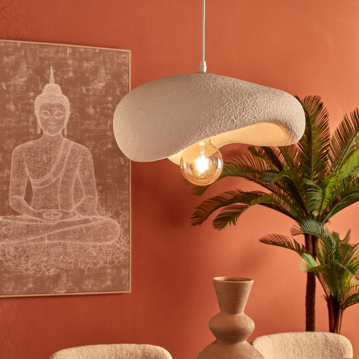 ATMOSPHERA Suspension forme organique TEIVA - Blanc