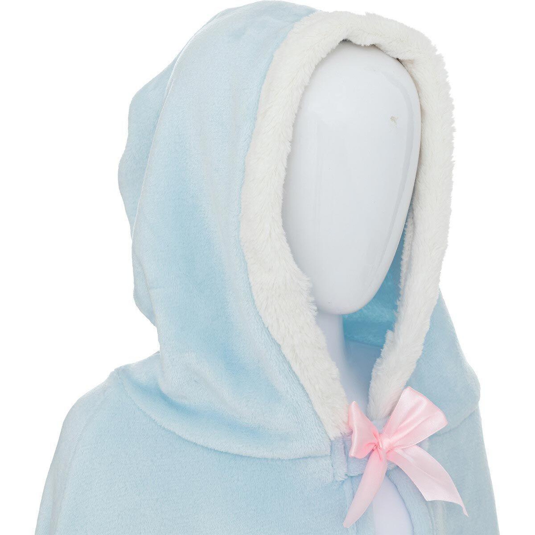 Voir la diapositive 2 : Atmosphera Kids Plaid cape enfant  flanelle  100x115cm bleu clair