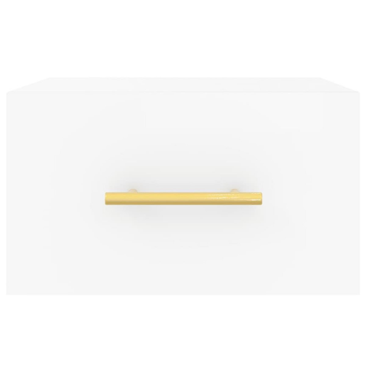 VIDAXL Table de chevet murale blanc 35x35x20 cm