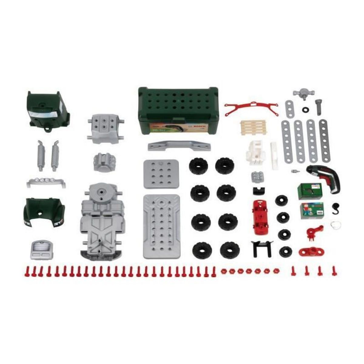 Klein Jouet de bricolage - KLEIN - Camion de bricolage Bosch a monter/démonter - Jeu de construction de plus de 80 pieces.