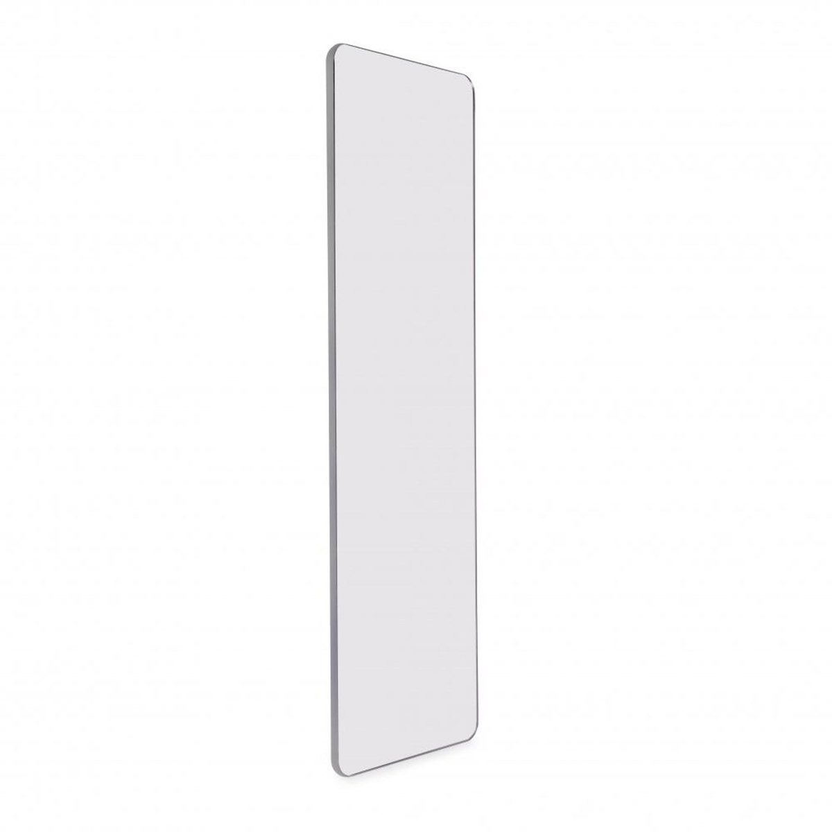 EMUCA SRL Miroir extractible pour armoires et dressings Quartz -  pivotant à 180° -  1.000x300mm -  Aluminium -  verre et acier -  Titane
