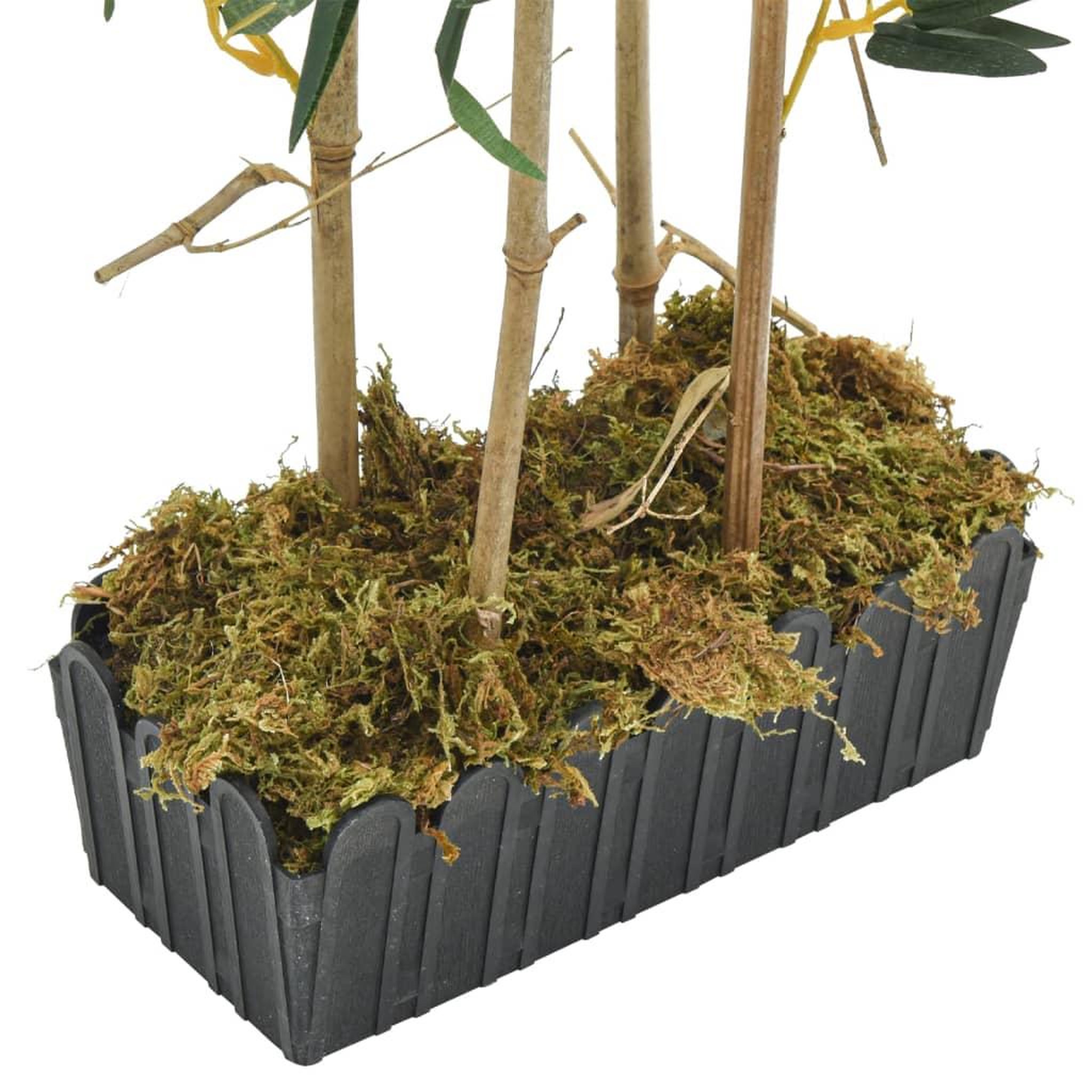 Voir la diapositive 4 : VIDAXL Bambou artificiel 552 feuilles 120 cm vert