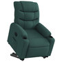 Voir la diapositive 3 : VIDAXL Fauteuil inclinable vert fonce tissu