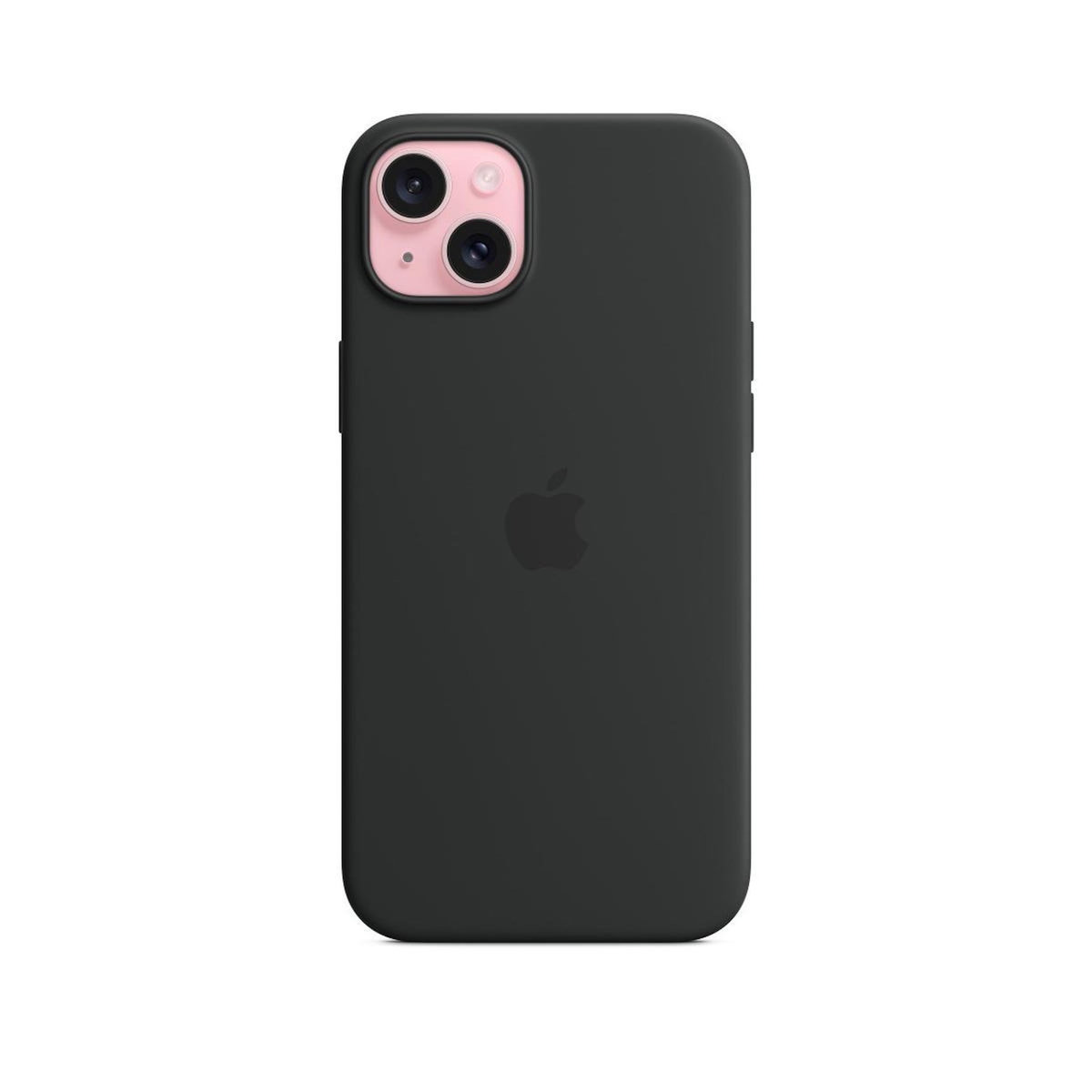 APPLE Coque iPhone 15 Plus MagSafe silicone Noir
