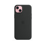 Voir la diapositive 3 : APPLE Coque iPhone 15 Plus MagSafe silicone Noir