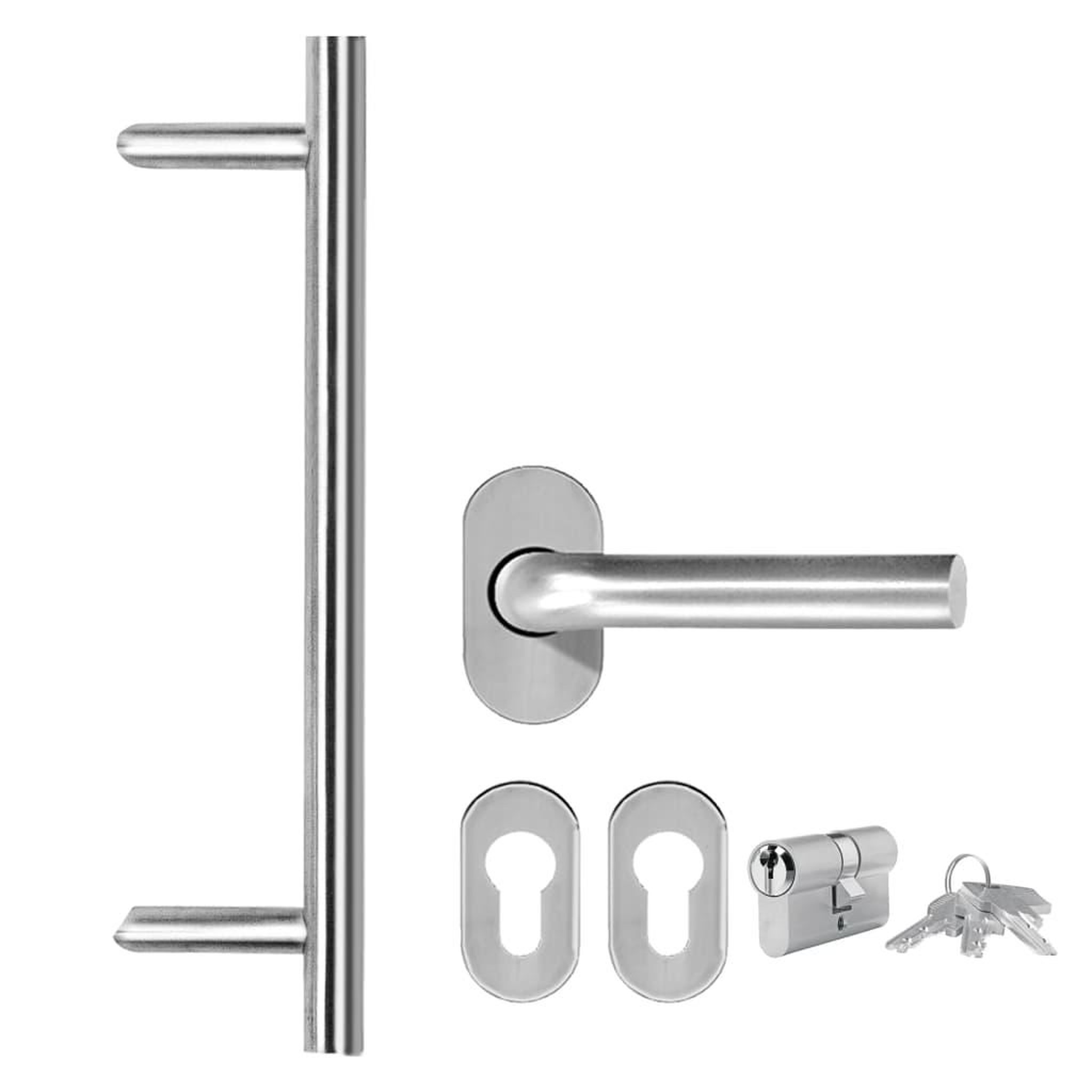 Voir la diapositive 5 : VIDAXL Porte d'entree Aluminium et PVC Anthracite 100x210 cm