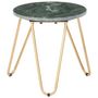 Voir la diapositive 4 : VIDAXL Table basse Vert 40x40x40 cm Pierre veritable et texture marbre