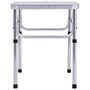 Voir la diapositive 4 : VIDAXL Table pliable de camping Blanc Aluminium 60x45 cm