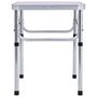 Voir la diapositive 4 : VIDAXL Table pliable de camping Blanc Aluminium 60x45 cm