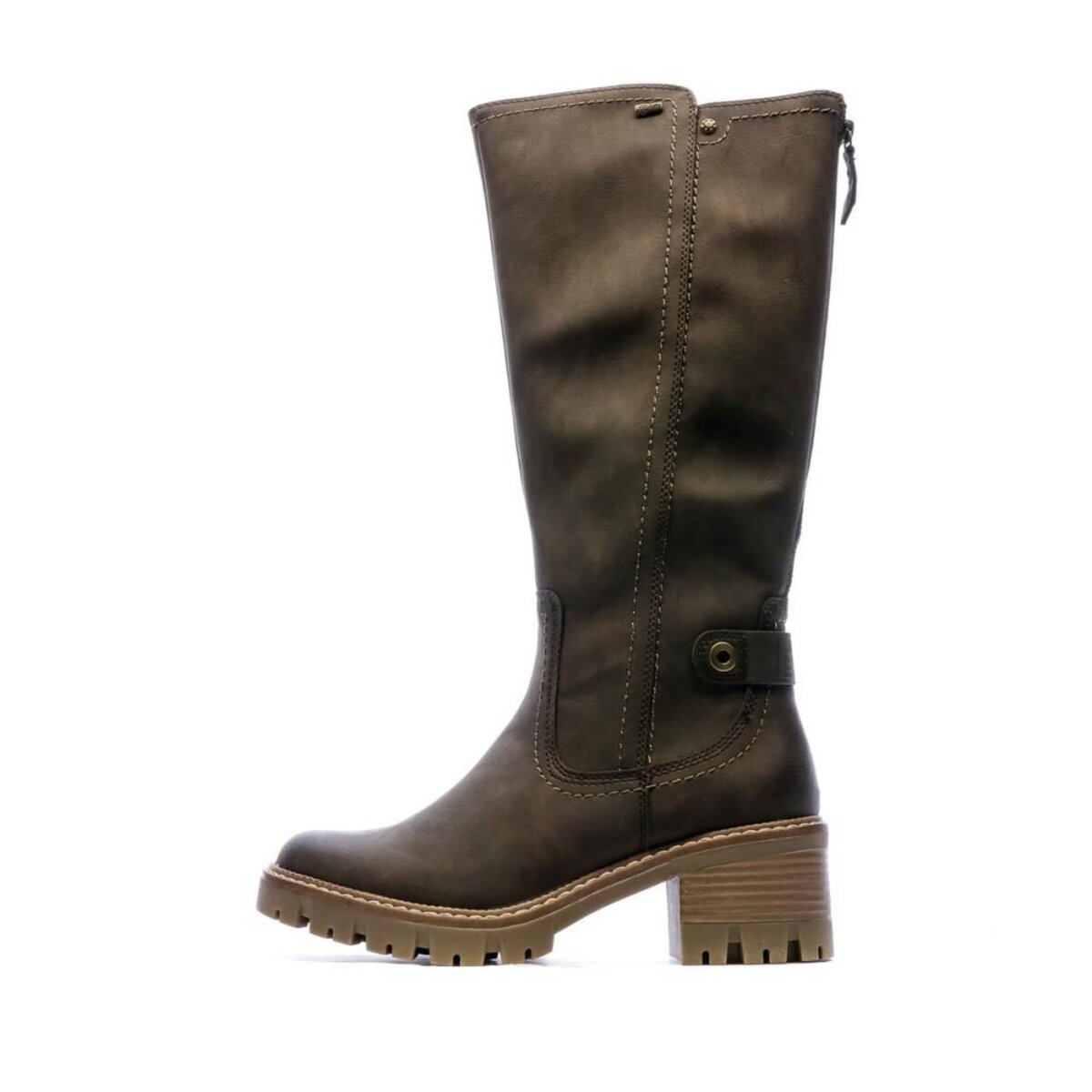 Bottes marron foncé femme hot sale