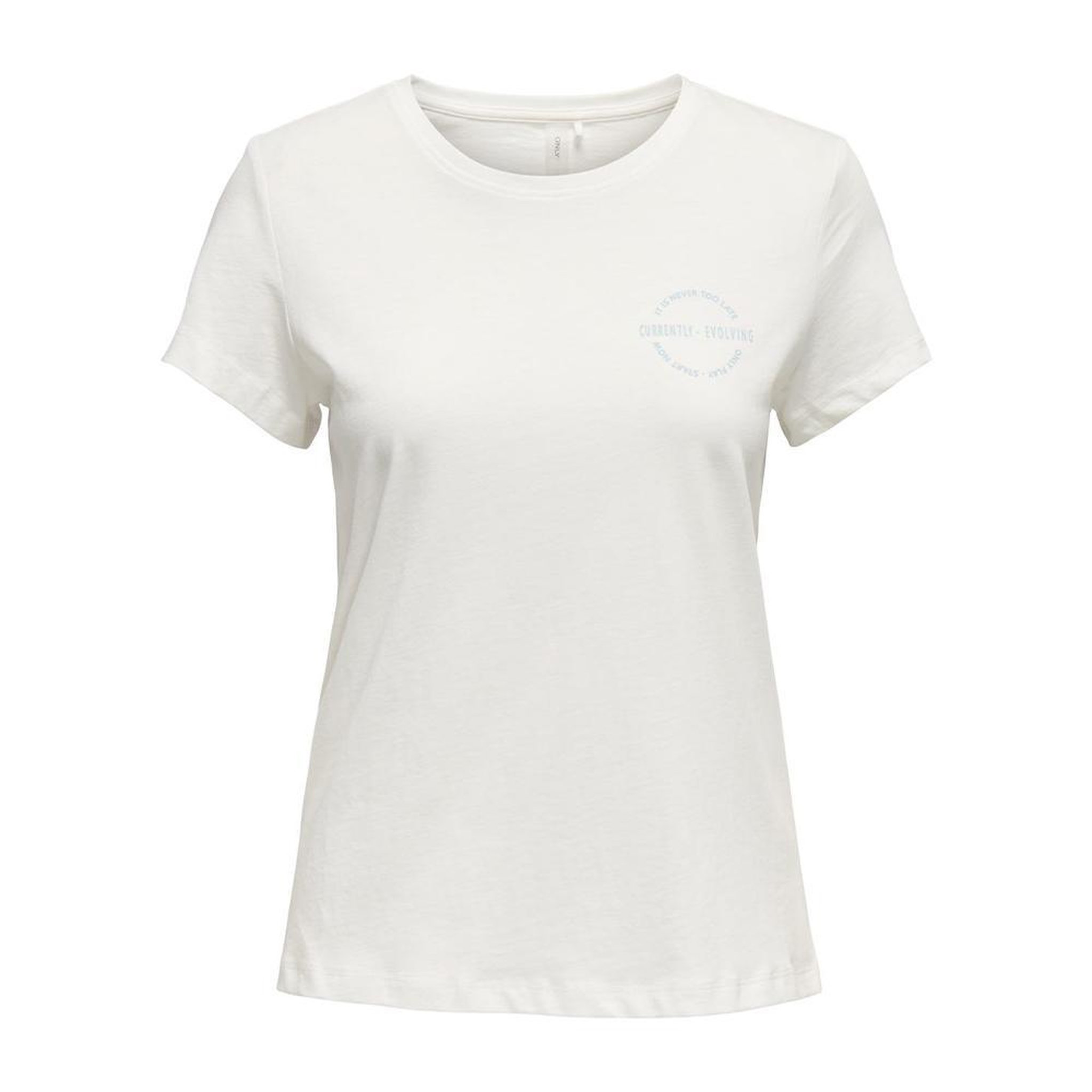 Only T shirt  Femme Only Pay Life. Coloris disponibles : Beige