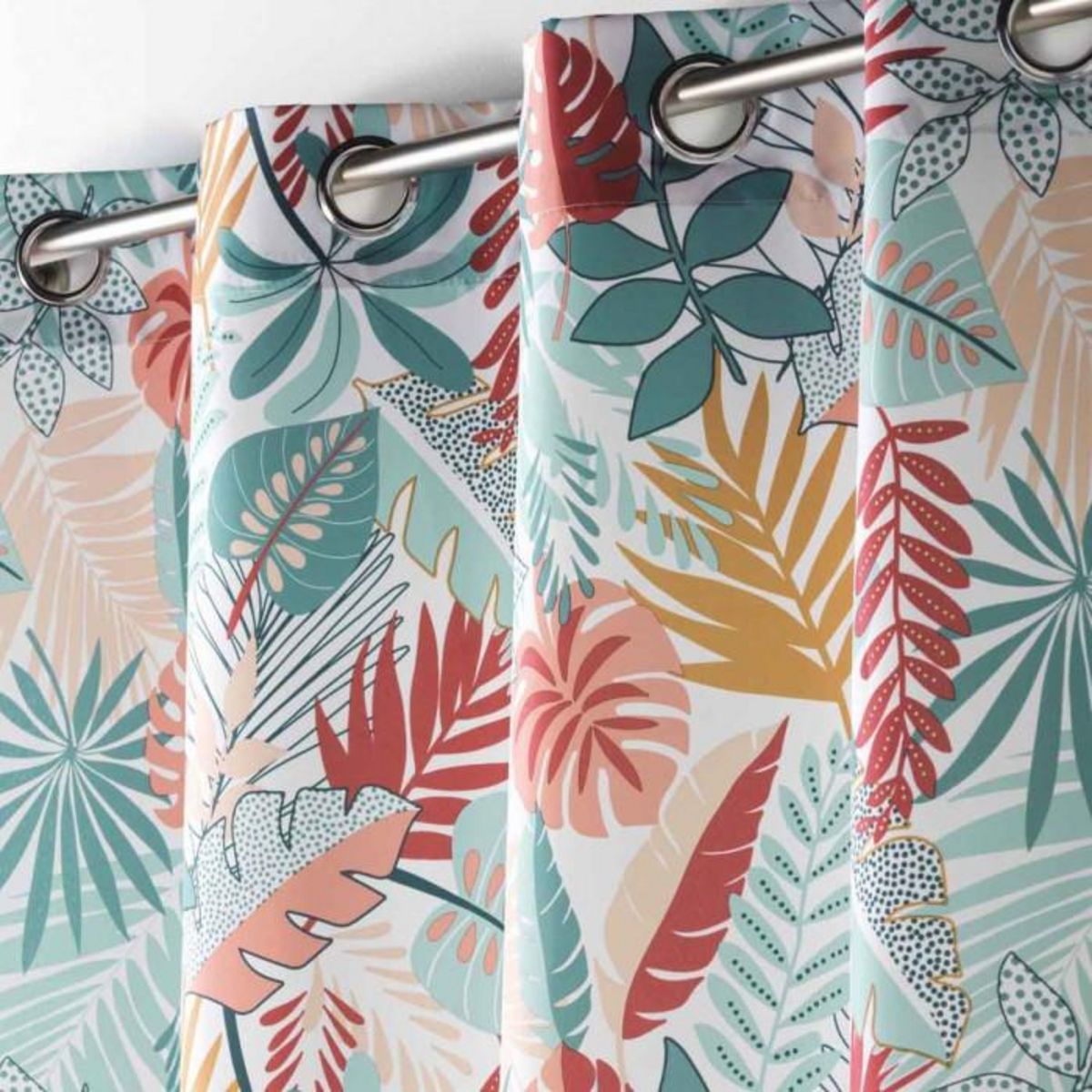 Paris Prix Rideau à Œillets Imprimé  Jacala  140x260cm Blanc