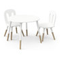 Voir la diapositive 1 : Set enfant 1 table 2 chaises blanc LINIA