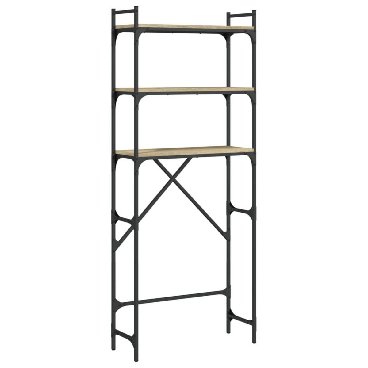 VIDAXL Etagere de lave-linge chene sonoma 67x25x163 cm bois ingenierie
