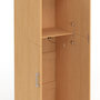 Voir la diapositive 5 : ID MARKET Armoire 2 portes JULIANA bois penderie 50 cm avec étagère