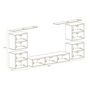 Voir la diapositive 6 : Paris Prix Meuble TV Mural Design  Switch IV  320cm Noir