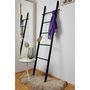 Voir la diapositive 3 : Wenko Echelle porte-serviette design bambou Suri - L. 43 x H. 170 cm - Noir