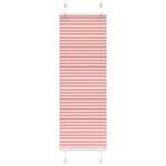 VIDAXL Store plisse rose 45x100 cm largeur du tissu 44,4 cm polyester