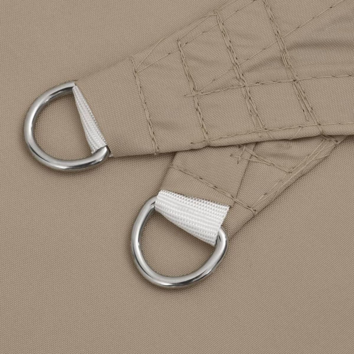 VIDAXL Voile de parasol tissu oxford carre 6x6 m taupe