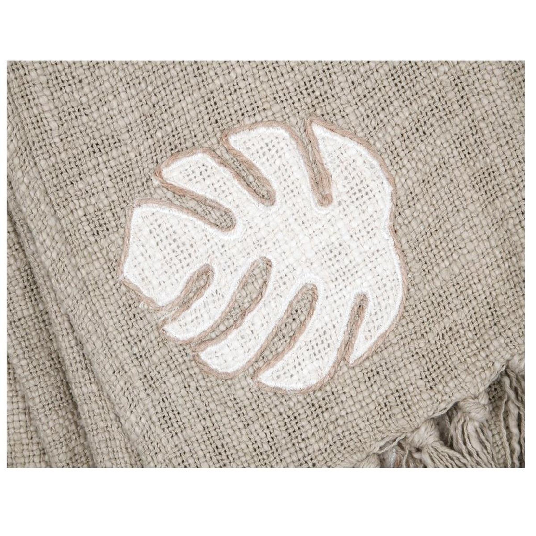 Voir la diapositive 2 : Eden Plaid a franges brodé design et moderne