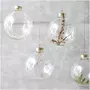 RICO DESIGN Boule en verre décorative naturelle - branche de gypsophile - 8 cm