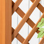 Voir la diapositive 5 : OUTSUNNY Jardinière avec treillis et arche - bac à fleurs - jardinière sur pied - dim. 83L x 36l x 152H cm - bois sapin pré-huilé