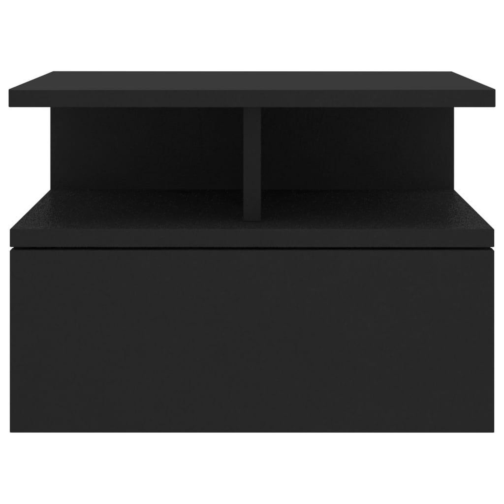Voir la diapositive 4 : VIDAXL Tables de chevet flottantes 2 pcs Noir Bois d'ingenierie