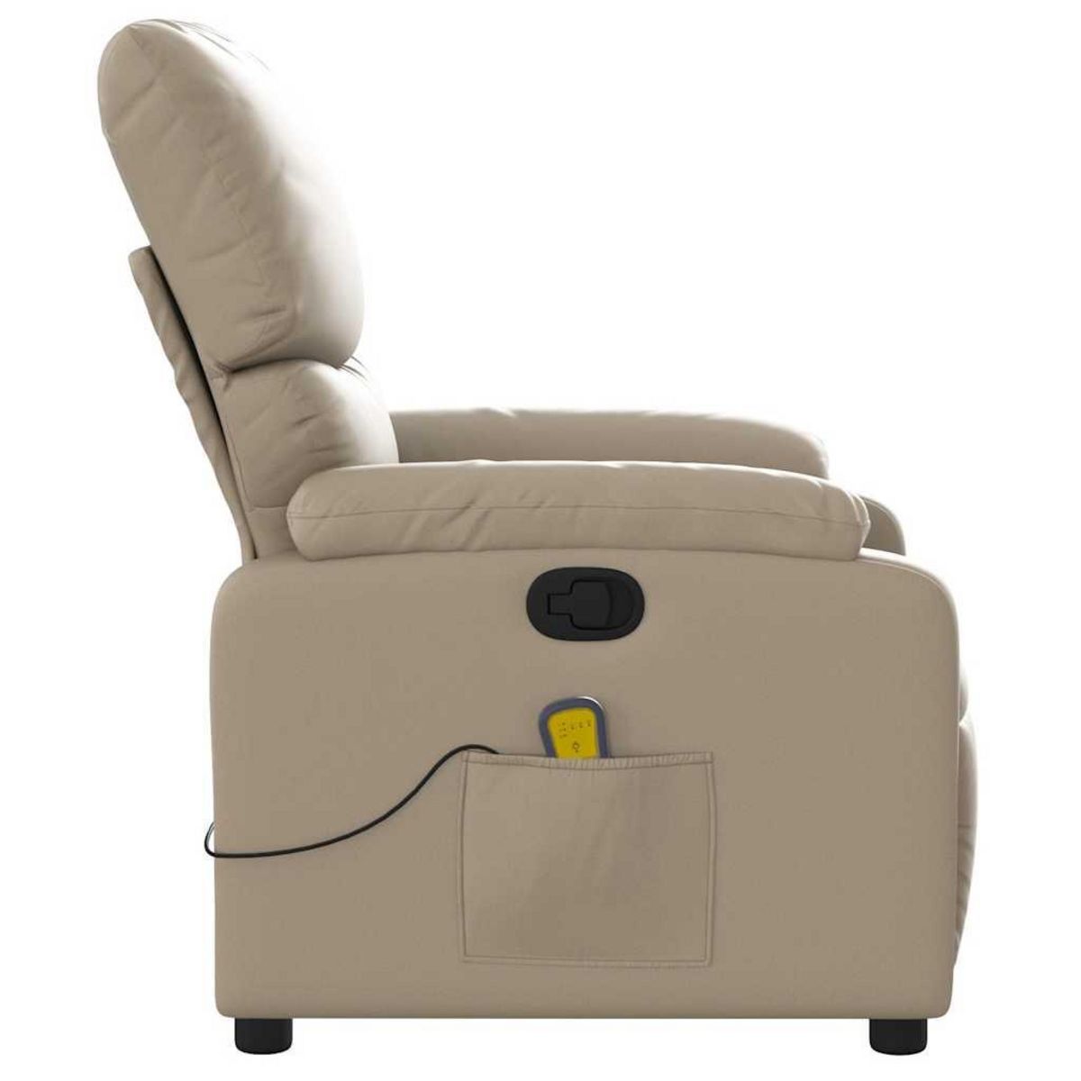 VIDAXL Fauteuil de massage inclinable Cappuccino Similicuir