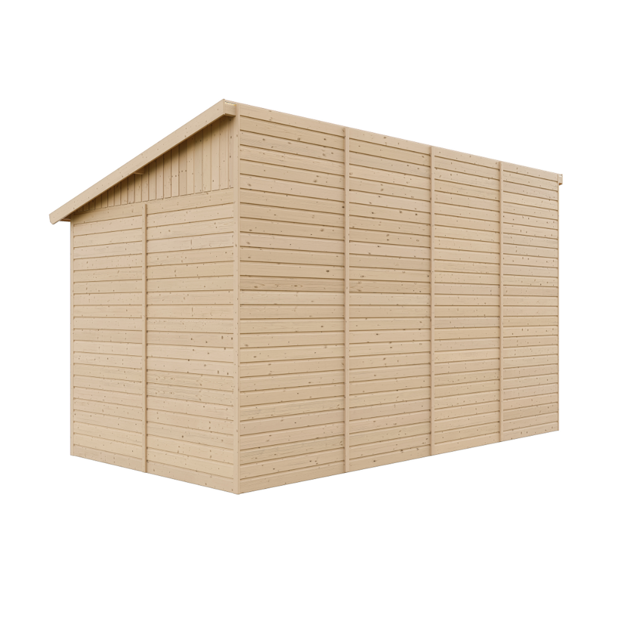 Voir la diapositive 6 : TIMBELA Abri de Jardin en Bois avec paroi latérale - 8 m2 M340A